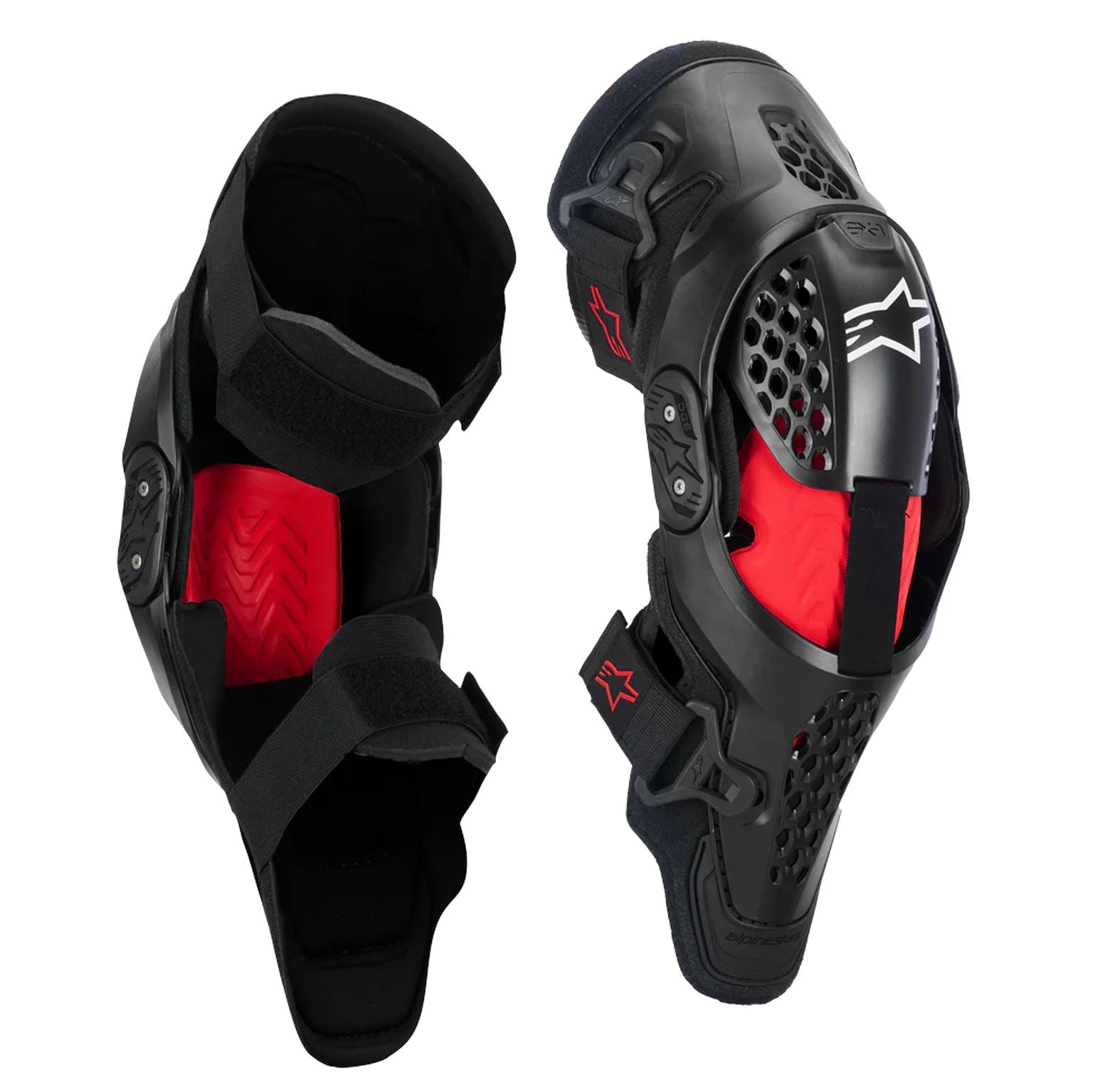 Alpinestars 2026 SX1 Plasma Motocross Gloves Black Red Cool Grey